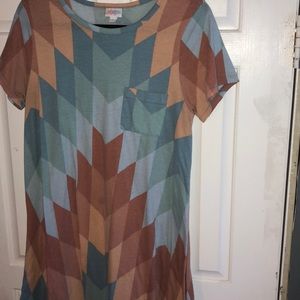 Medium Aztec LuLaRoe Carly dress